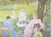 Theo Van Rysselberghe, Family in an Orchard (nn02)